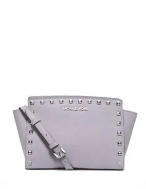 Michael Michael Kors Selma Medium Studded Saffiano Messenger Michael Kors Bags