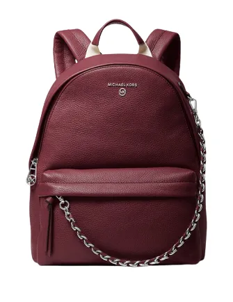 Michael Michael Kors Slater Medium Pebbled Leather Backpack Michael Kors Bags