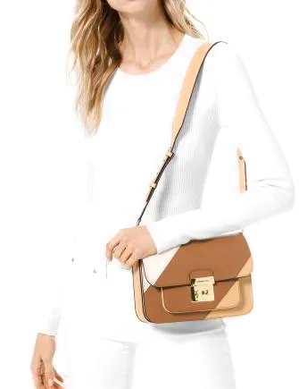 Michael Michael Kors Sloan Editor Tricolor Shoulder Bag Michael Kors Bags