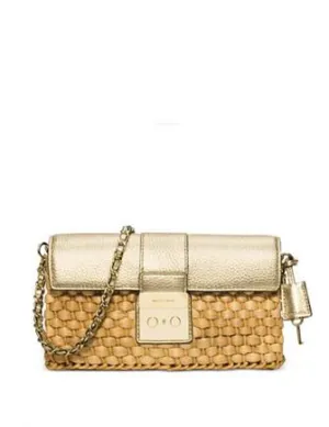 Michael Michael Kors Straw Gabriella Large Clutch Michael Kors Bags