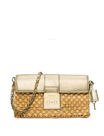 Michael Michael Kors Straw Gabriella Large Clutch Michael Kors Bags