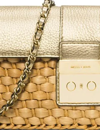Michael Michael Kors Straw Gabriella Large Clutch Michael Kors Bags