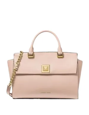 Michael Michael Kors Sylvia Medium Crossgrain Leather Satchel Michael Kors Bags