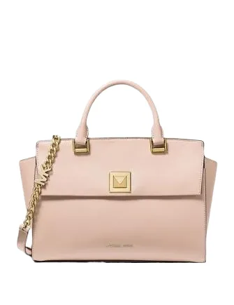 Michael Michael Kors Sylvia Medium Crossgrain Leather Satchel Michael Kors Bags