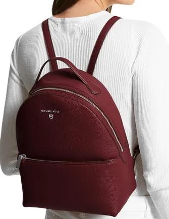 Michael Michael Kors Valerie Medium Pebbled Leather Backpack Michael Kors Bags