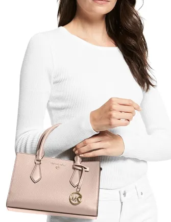 Michael Michael Kors Valerie Small Pebbled Leather Satchel Michael Kors Bags