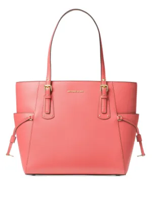 Michael Michael Kors Voyager East West Crossgrain Leather Tote Michael Kors Bags