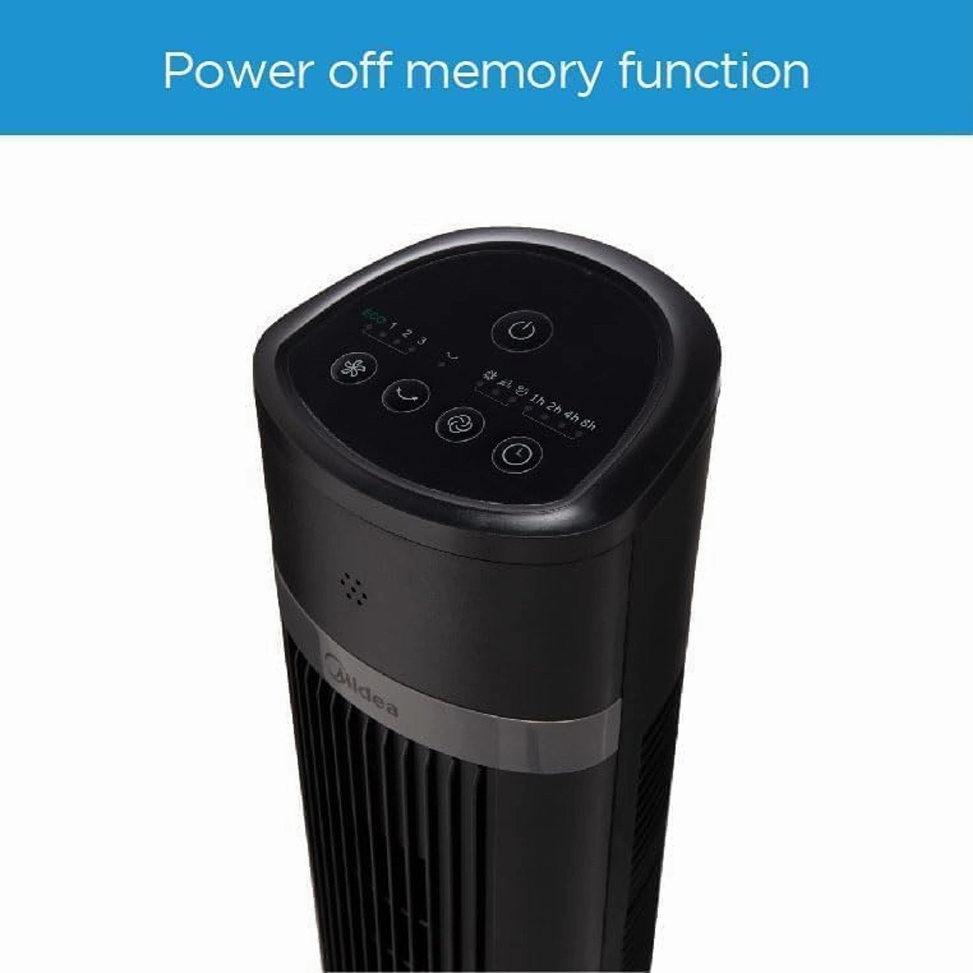 Midea Tower Stand Fan Black