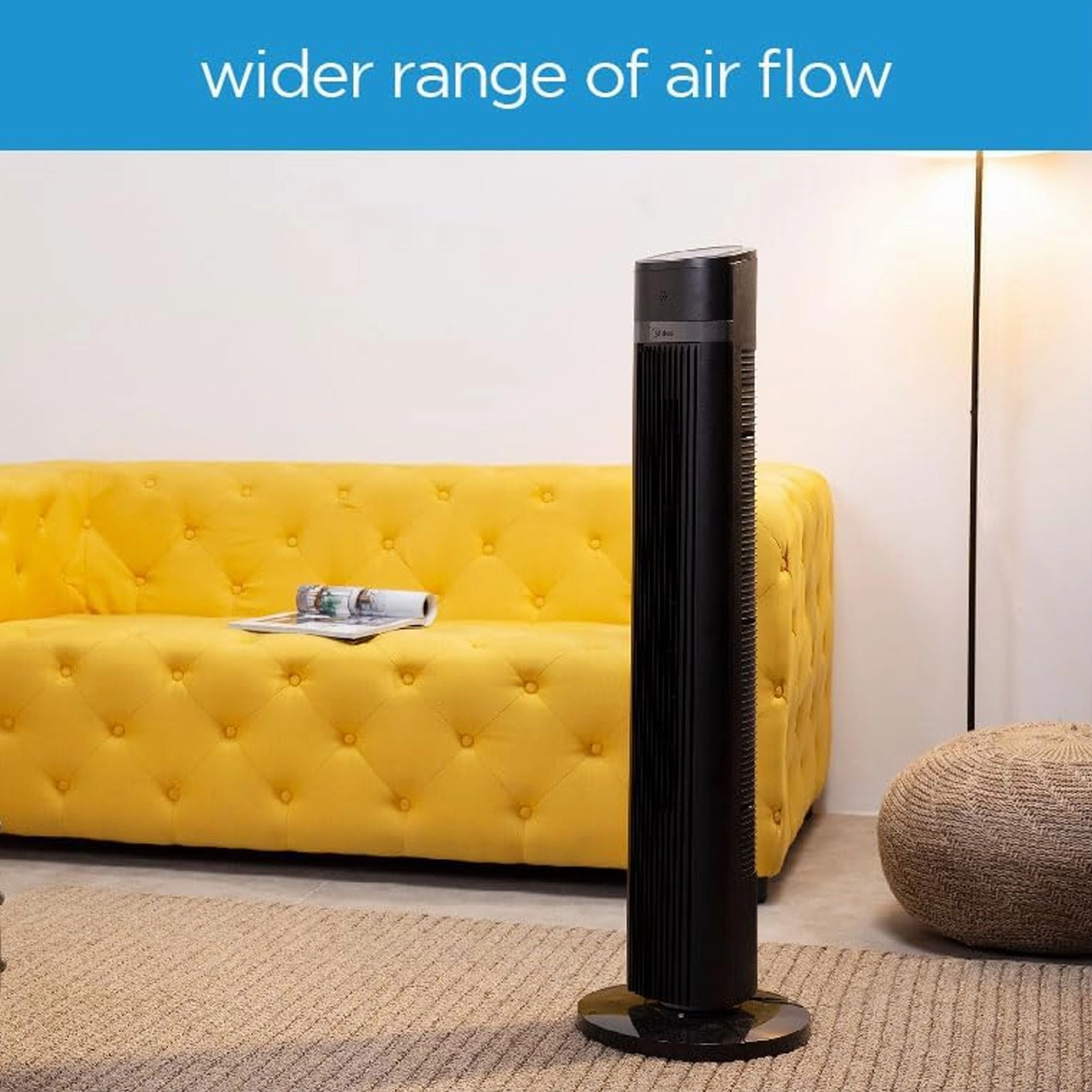 Midea Tower Stand Fan Black