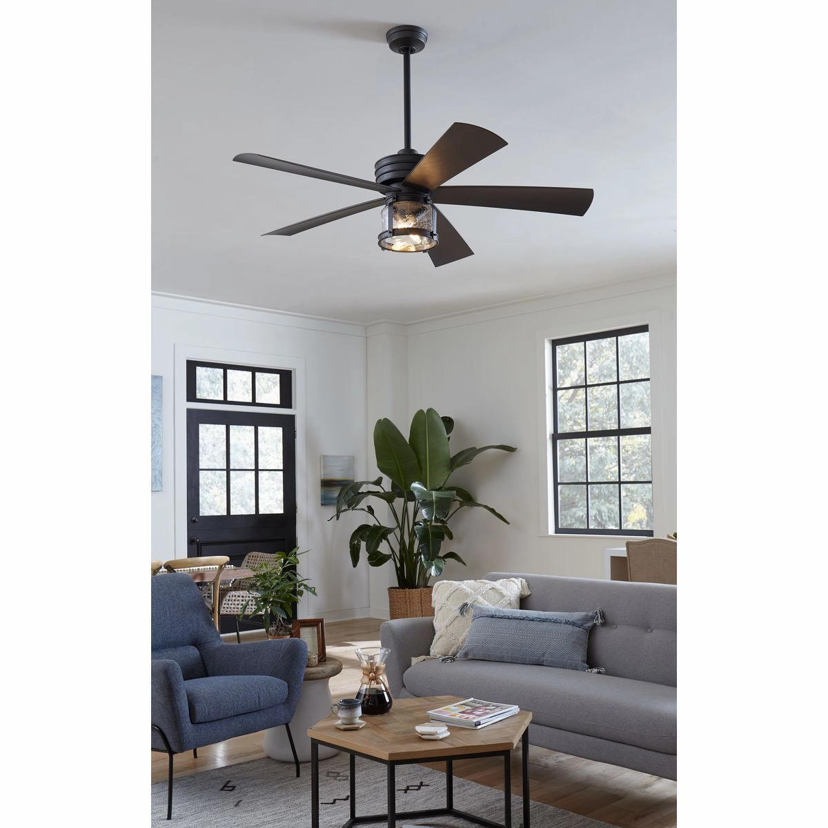 Midvale 56"Ceiling Fan Blistered Iron