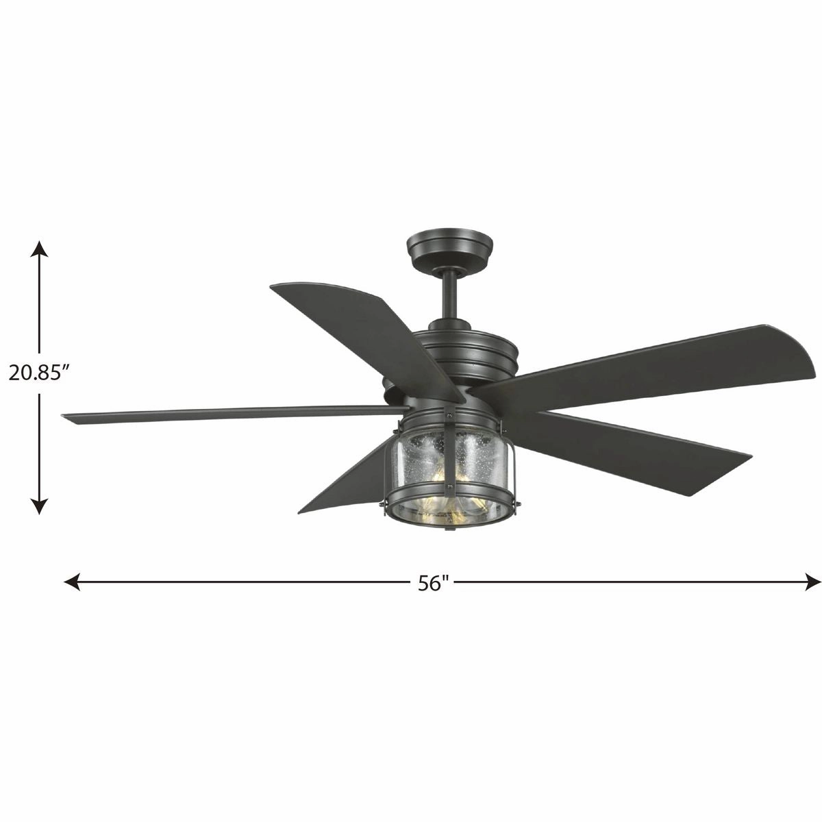 Midvale 56"Ceiling Fan Blistered Iron