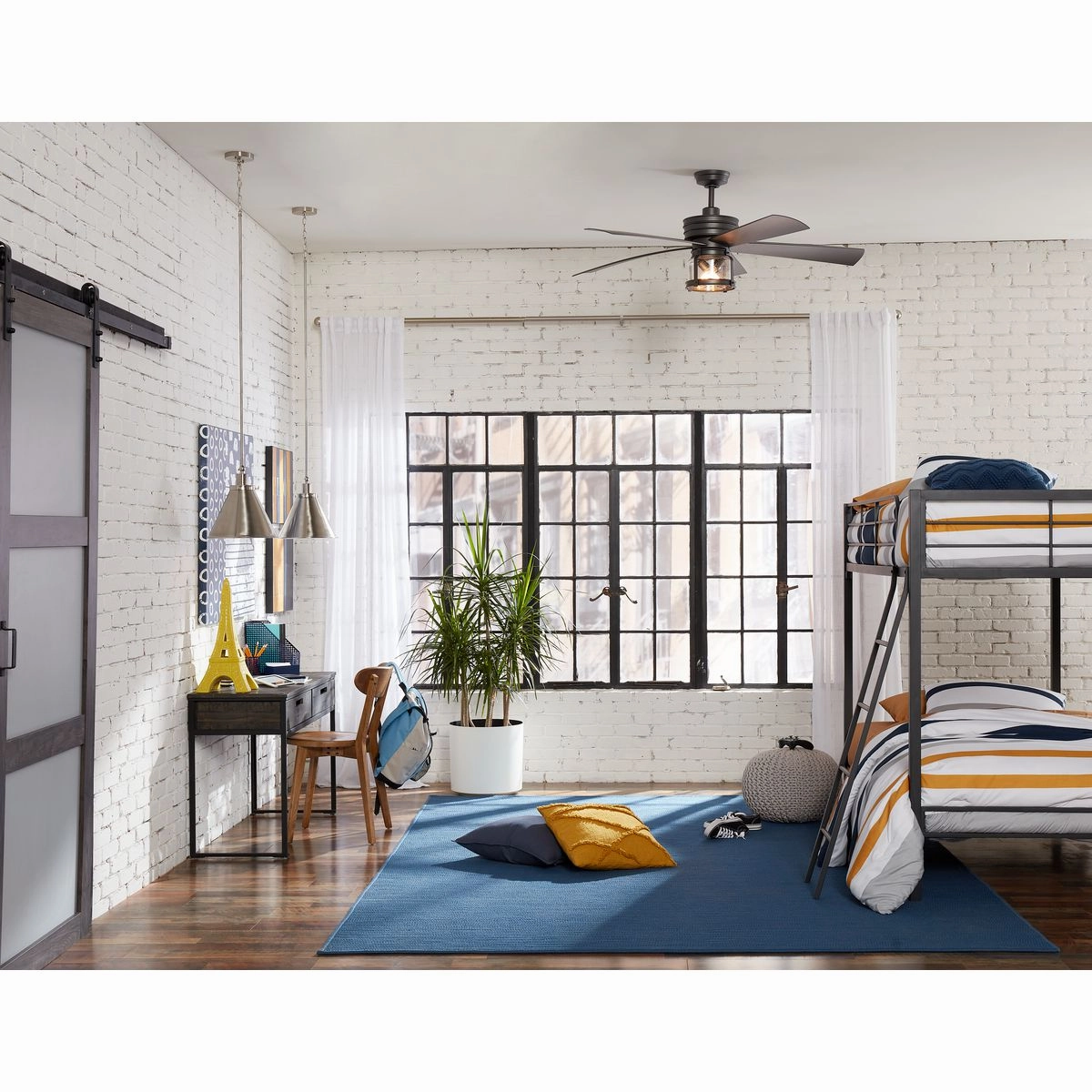 Midvale 56"Ceiling Fan Blistered Iron