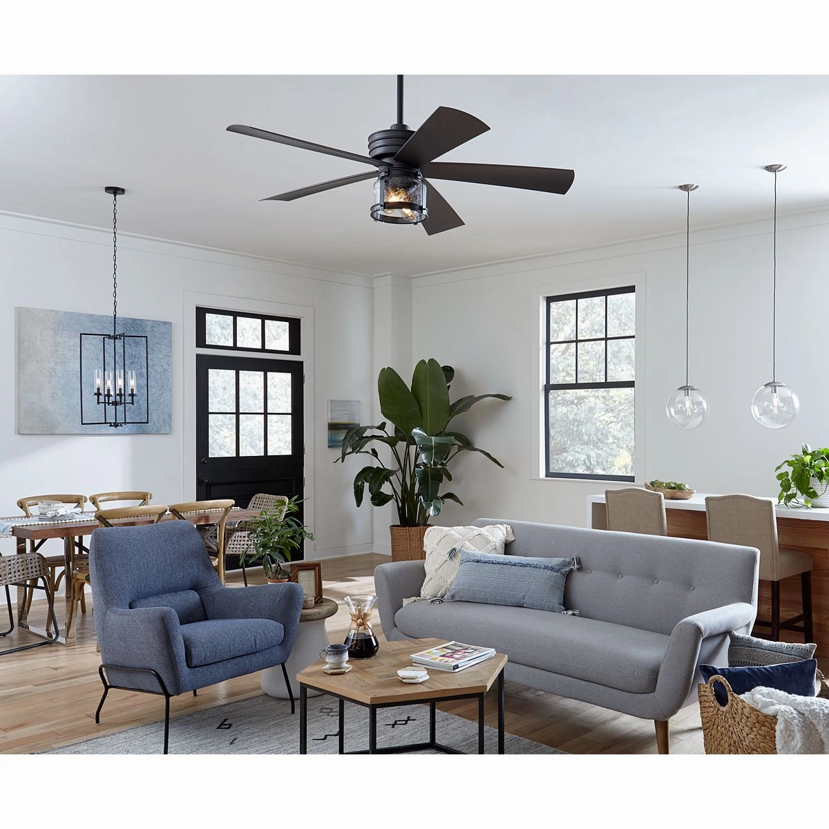 Midvale 56"Ceiling Fan Blistered Iron