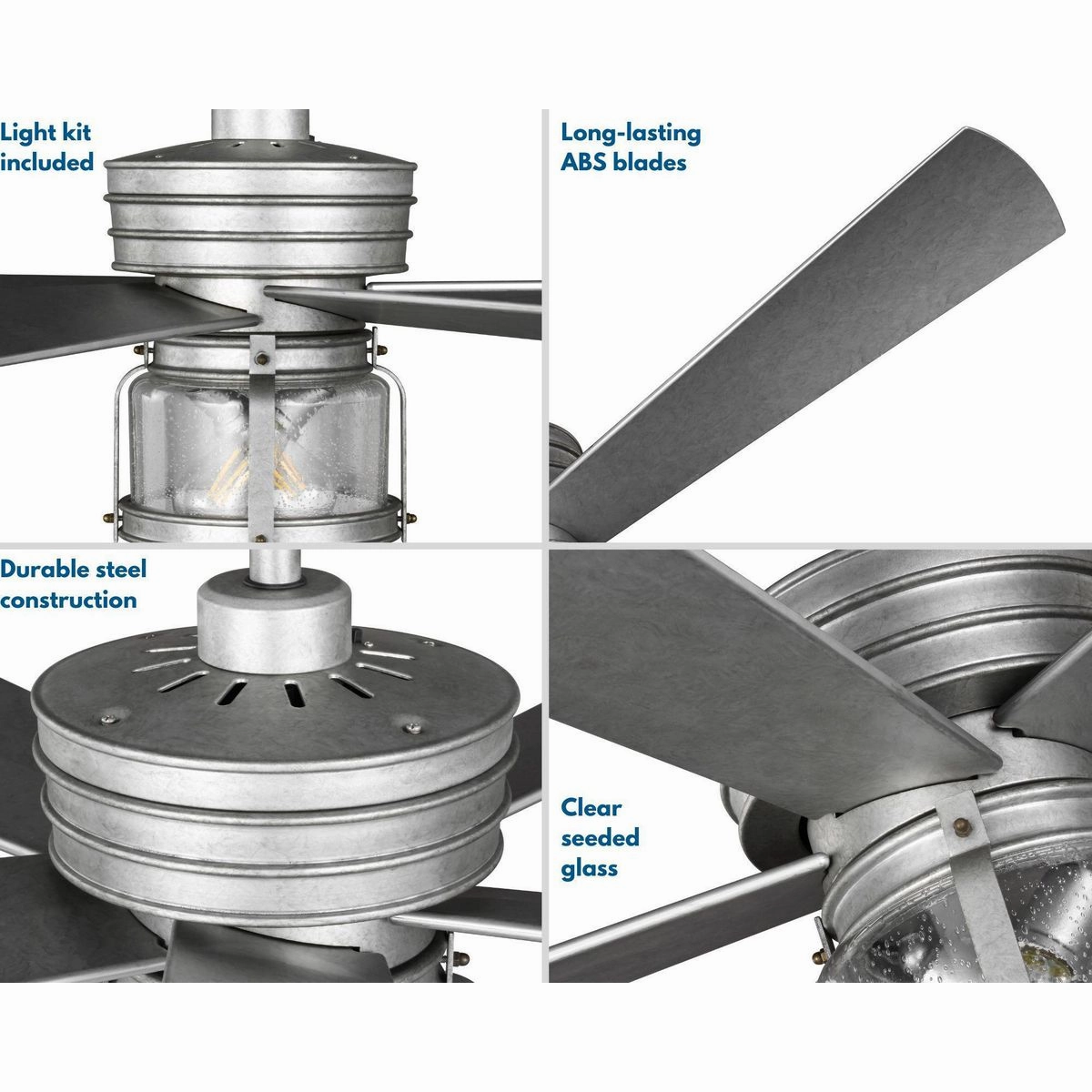 Midvale 56"Ceiling Fan Galvanized