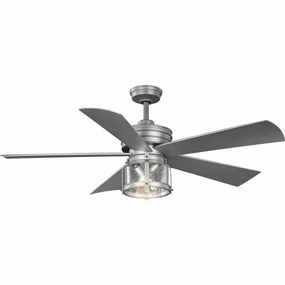 Midvale 56"Ceiling Fan Galvanized portable medium fans with handle design