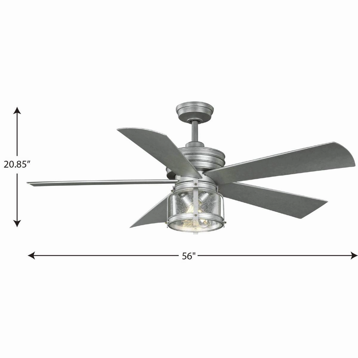 Midvale 56"Ceiling Fan Galvanized