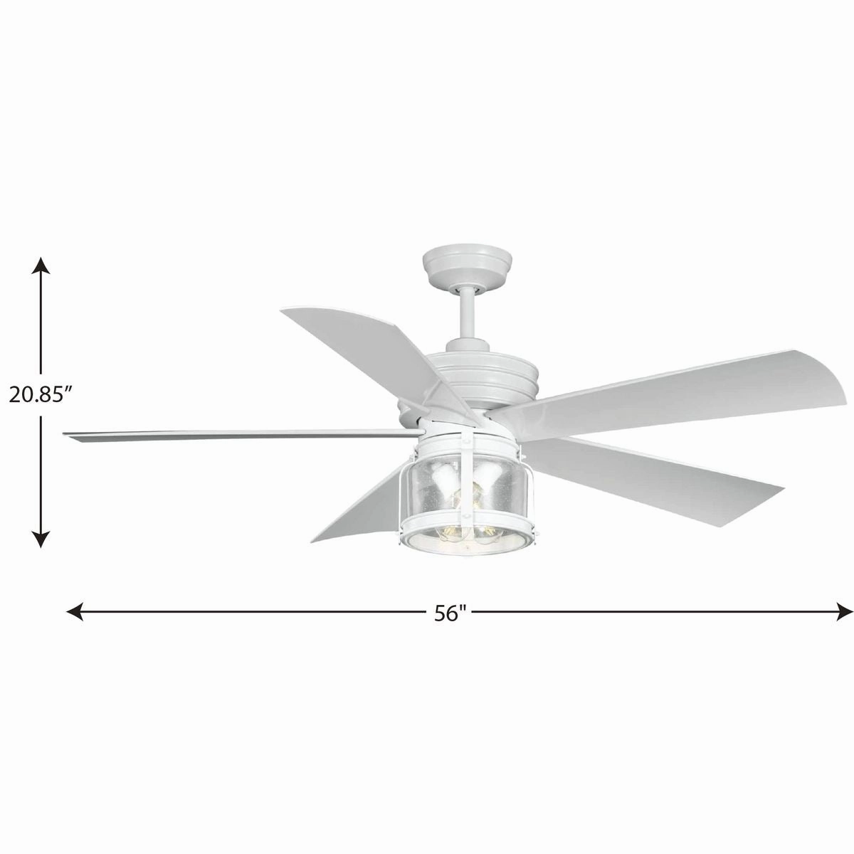 Midvale 56"Ceiling Fan Satin White