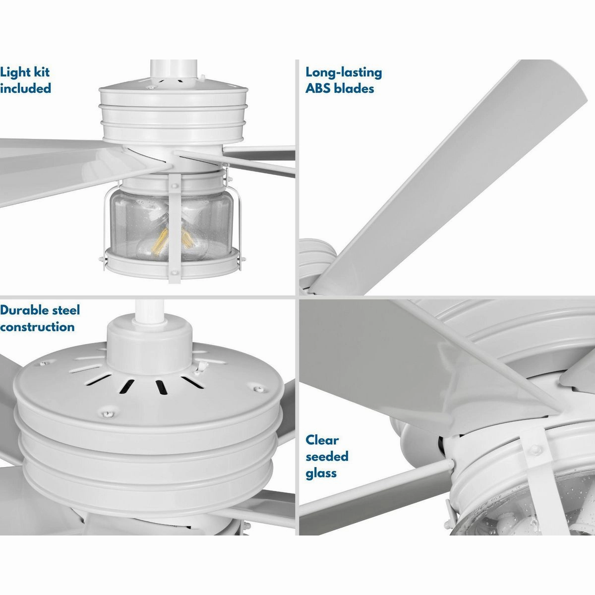 Midvale 56"Ceiling Fan Satin White