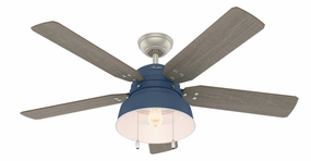 Mill Valley 52"Ceiling Fan Indigo Blue quiet medium fans for living room use