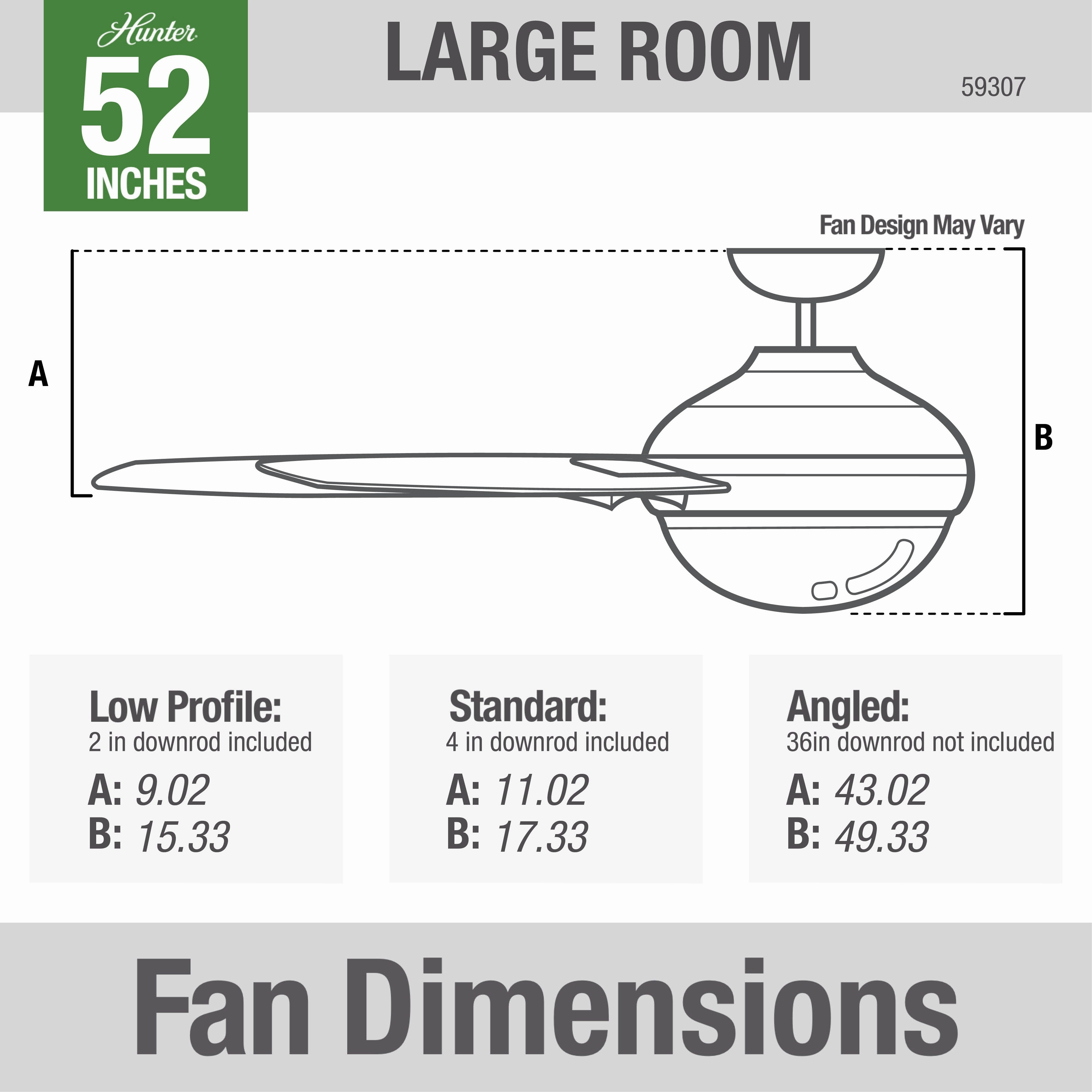 Mill Valley 52"Ceiling Fan Matte Black
