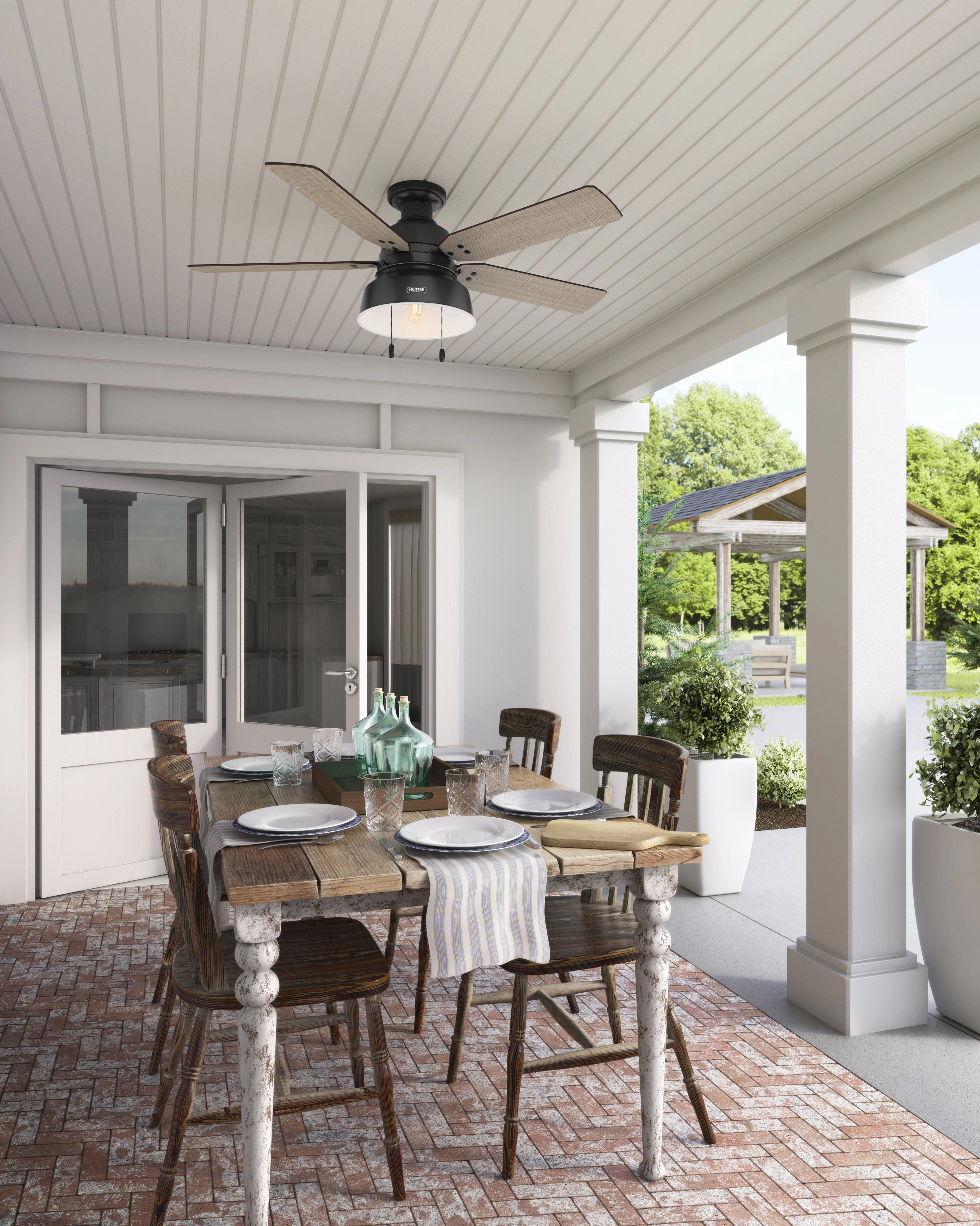 Mill Valley 52"Ceiling Fan Matte Black