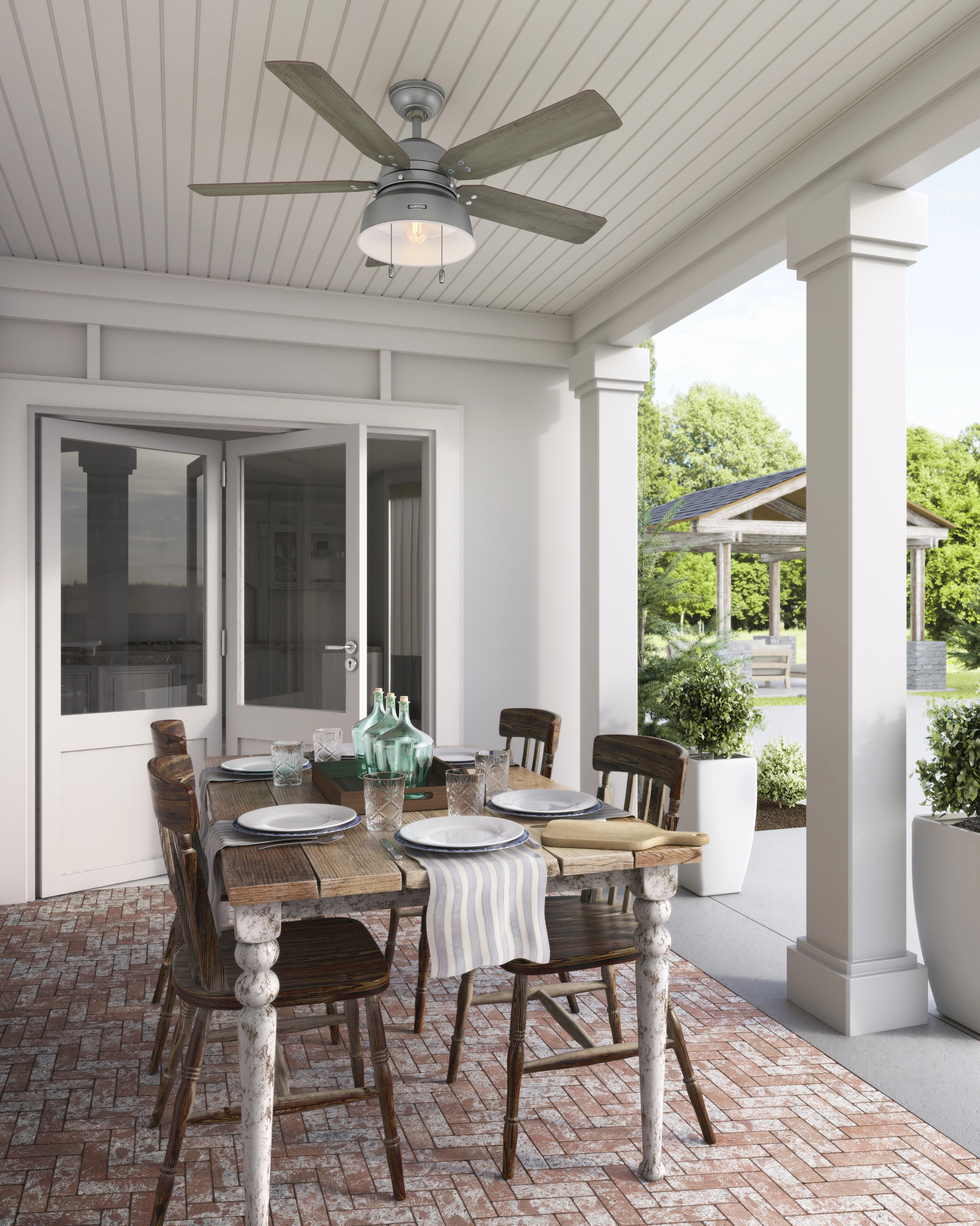 Mill Valley 52"Ceiling Fan Matte Silver
