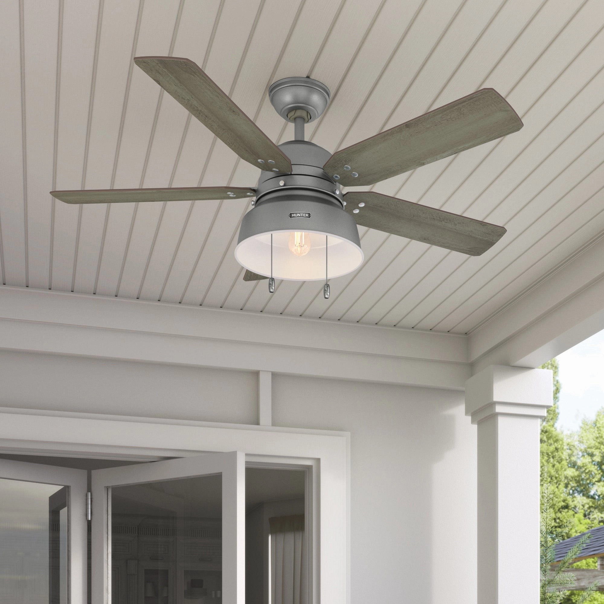 Mill Valley 52"Ceiling Fan Matte Silver