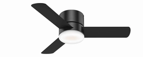 Minimus 44"Ceiling Fan Matte Black hugger fans for rooms with low ceilings