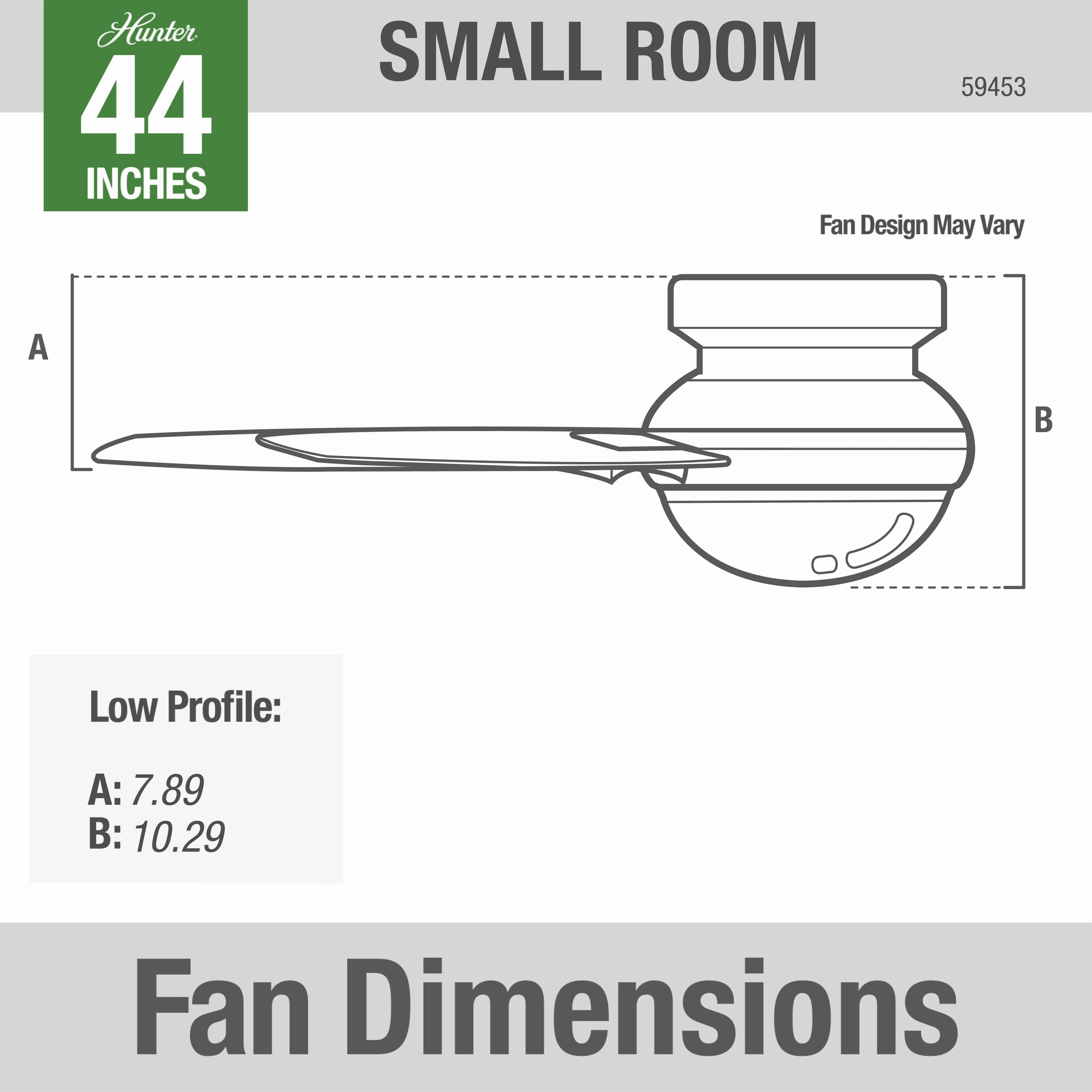 Minimus 44"Ceiling Fan Matte Black