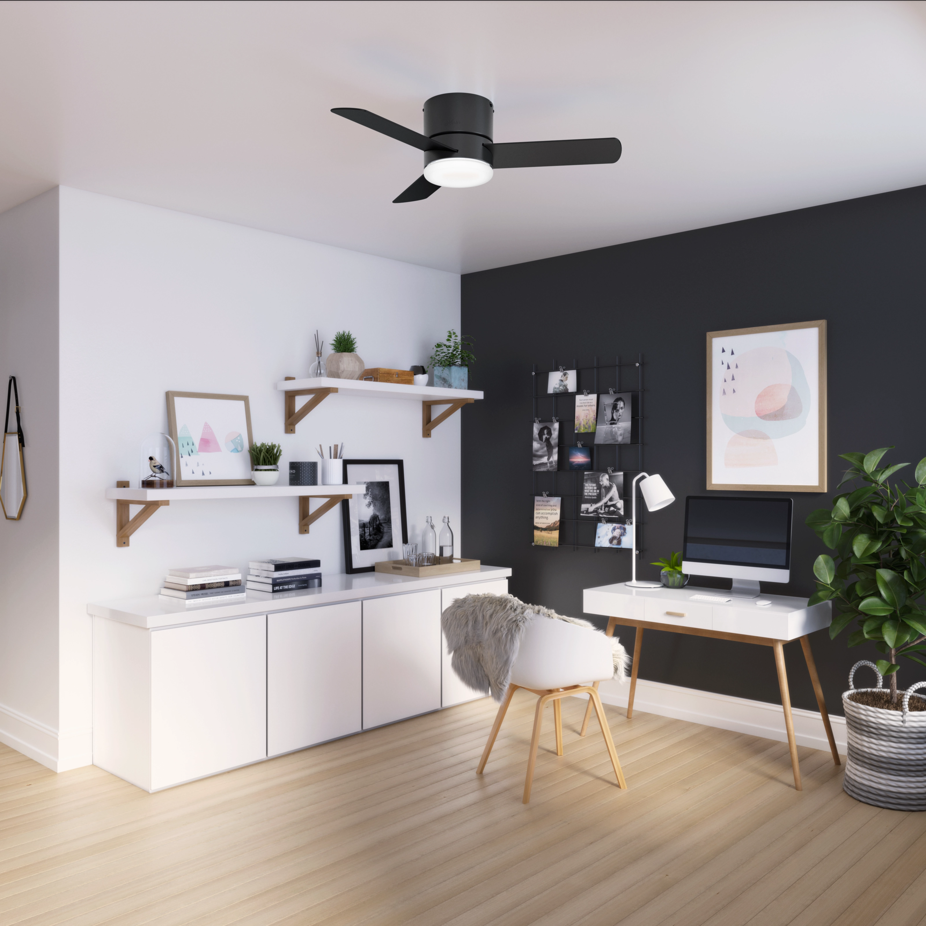 Minimus 44"Ceiling Fan Matte Black