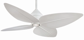 Minka Aire 52" Gauguin Outdoor Ceiling Fan with LED Light and Wall Control compact indoor fans for apartment use
