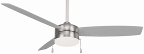 Minka Aire Airetor III 54" 3 Speed Pull Chain Ceiling Fan with 16W LED Light compact indoor fans for apartment use