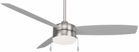 Minka Aire Airetor III 54" 3 Speed Pull Chain Ceiling Fan with 16W LED Light Modern ceiling fan for home cooling