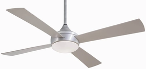 Minka Aire Aluma Wet 52" Outdoor Ceiling Fan with 20W Dimmable LED Light and Remote Control Modern ceiling fan for home cooling