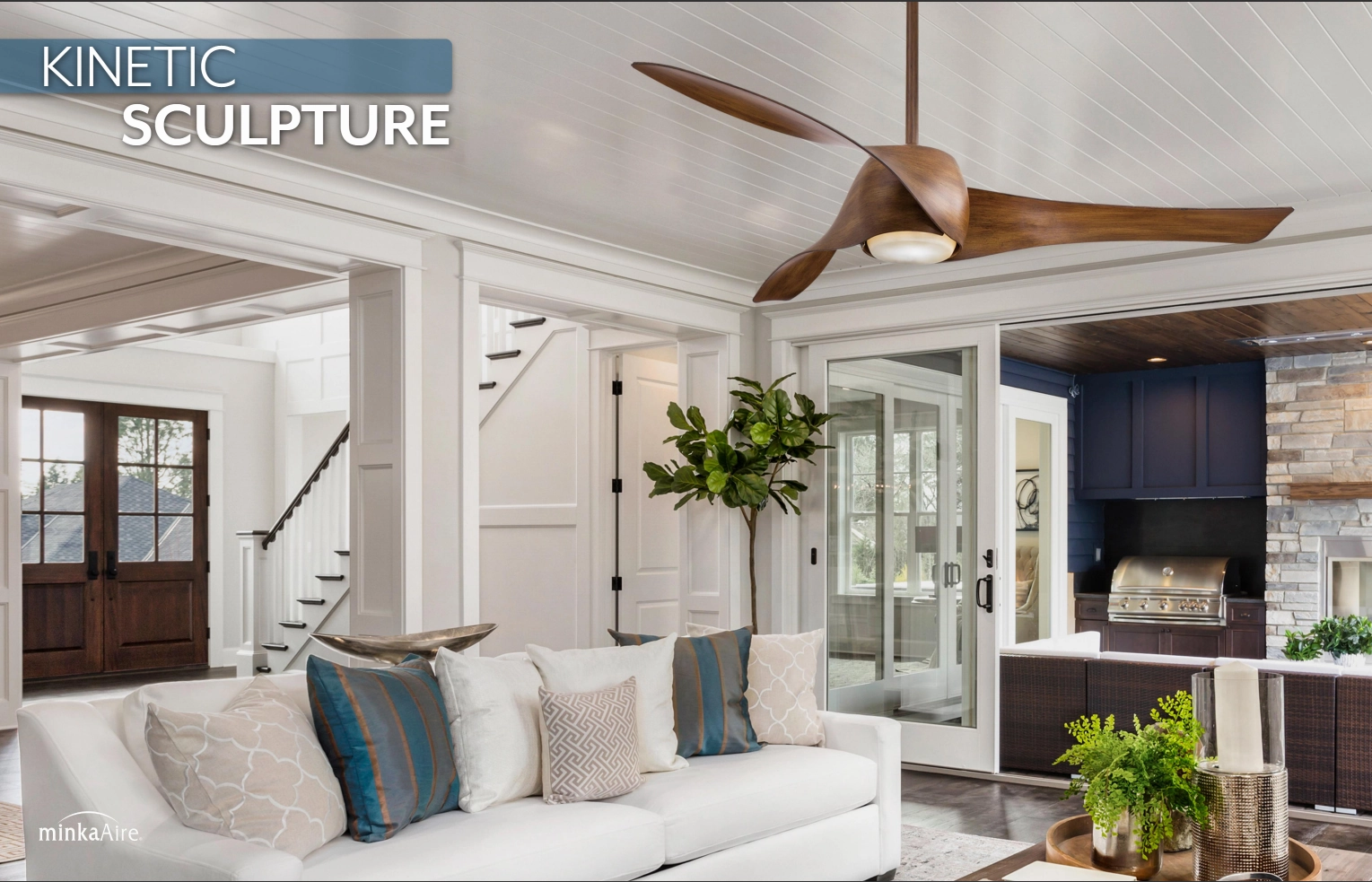 Minka Aire Artemis Led 58" Smart DC Ceiling Fan with 20W LED and Remote