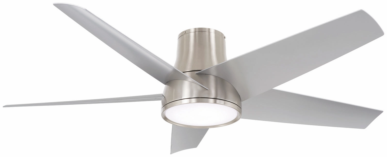 Minka Aire Chubby II 58" Smart DC Indoor/Outdoor Flushmount Ceiling Fan with 40W LED and Remote Control quiet indoor fans for bedrooms and offices