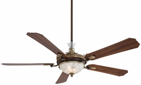 Minka Aire Cristafano 68" Ceiling Fan with LED Light and Wall Control low-noise indoor fans for peaceful settings