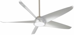 Minka Aire Ellipse 60" DC Ceiling Fan with 20W LED Light and 6 Speed Remote Control Modern ceiling fan for home cooling