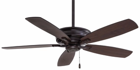 Minka Aire Kafe 52" 3 Speed Pull Chain Ceiling Fan quiet indoor fans for bedrooms and offices