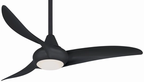 Minka Aire Light Wave Ceiling Fan with LED Light and Hand Held Remote Modern ceiling fan for home cooling