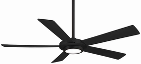 Minka Aire Sabot 52" DC Ceiling Fan with 18W LED Light and 6 Speed Remote Control compact indoor fans for apartment use