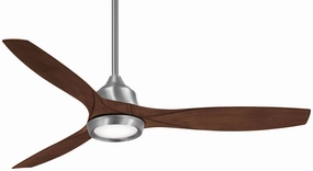 Minka Aire Skyhawk 60" DC Ceiling Fan with Dimmable LED light and Handheld Remote Control Modern ceiling fan for home cooling