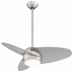 Minka Aire Slant 36" DC Ceiling Fan with 18W LED Light and Remote Control energy-saving indoor fans for bedrooms