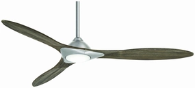 Minka Aire Sleek 60" Smart DC Ceiling Fan with 16W Dimmable LED light and Handheld Remote Control Modern ceiling fan for home cooling