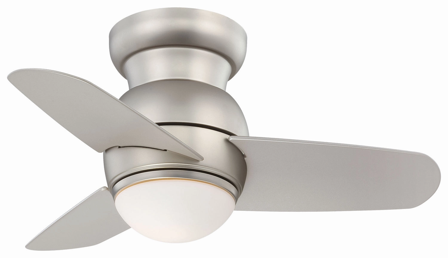 Minka Aire Spacesaver 26" Flushmount Ceiling Fan with 15W LED and Wall Control low-noise indoor fans for peaceful settings
