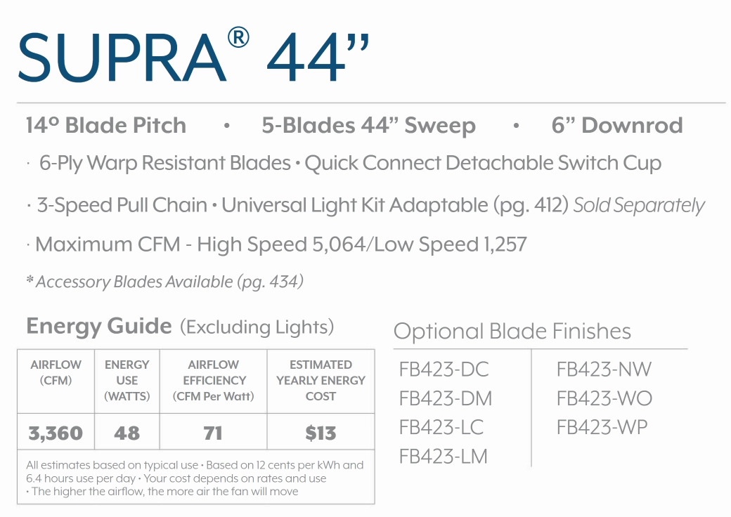Minka Aire Supra Pull Chain Ceiling Fan