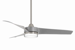 Minka Aire Veer 56" Ceiling Fan in with 16W LED Light and Remote Control Modern ceiling fan for home cooling