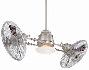 Minka Aire Vintage Gryo Led | Indoor Ceiling Fan with 4W T5 & Wall Control low-noise indoor fans for peaceful settings