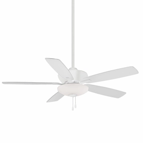 Minute 52"Ceiling Fan Flat White stylish medium fans for contemporary homes