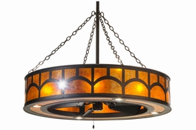 Mission 16 Light Chandel-Air decorative fandeliers with lights